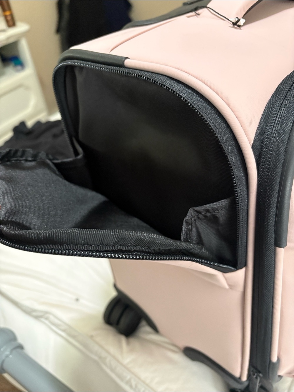 Calpak Pink Carry-On Spinner Travel Bag - Picture 4 of 10